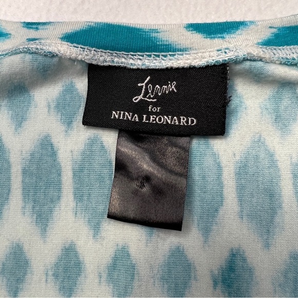 Lemmie for Nina Leonard Women's Boho Multicolor Dress S/M Knee Length - Picture 3 of 9